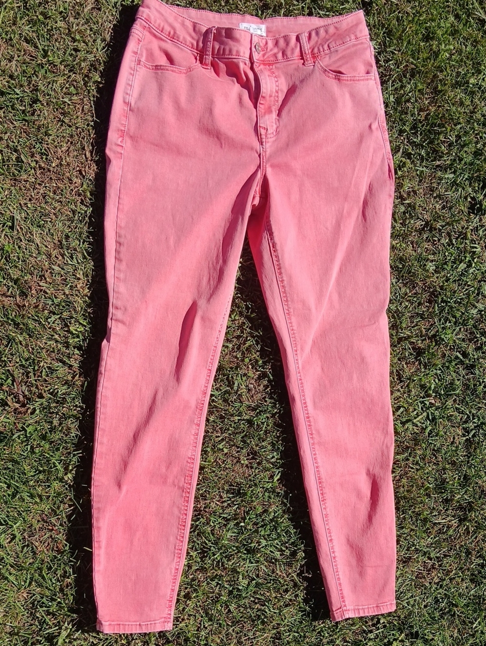 M Jeans High Rise Jegging In Coral